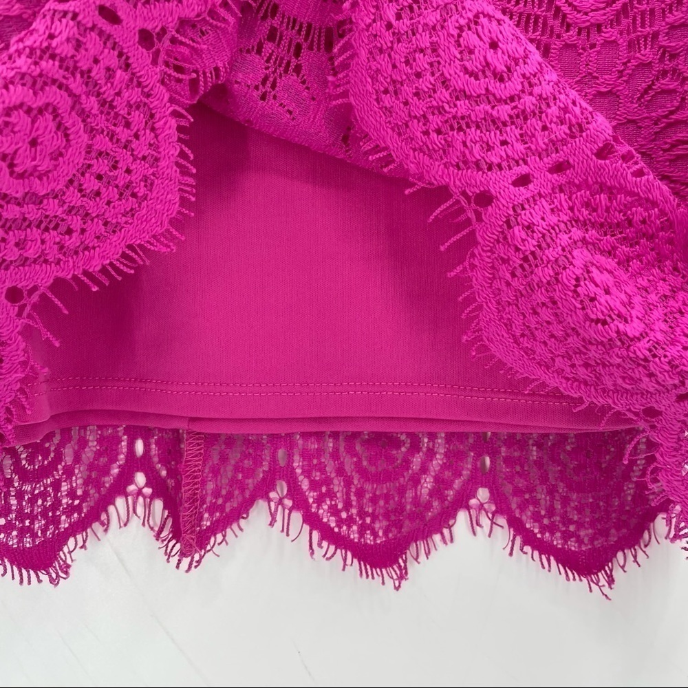 NWOT. Laundry by Shelli Segal Pink Lace Dress - Picture 10 of 12